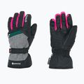 Guanti da sci Reusch Flash Gore-Tex per bambini nero/nero melange/rosa glo