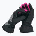 Guanti da sci Reusch Flash Gore-Tex per bambini nero/nero melange/rosa glo