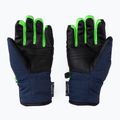Guanti da sci da bambino Reusch Duke R-TEX XT nero/blu/verde neon 2