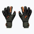 Guanti da portiere Reusch Attrakt Freegel Fusion Ortho-Tec verde deserto/arancio shock