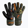 Guanti da portiere per bambini Reusch Attrakt Gold X Finger Support verde deserto/arancio shock/nero 4