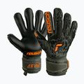 Reusch Attrakt Freegel Silver Finger Support guanti da portiere per bambini verde deserto/arancio 4