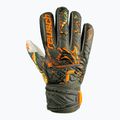 Guanti da portiere per bambini Reusch Attrakt Solid Finger Support verde deserto/arancio shocking 5