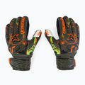 Guanti da portiere per bambini Reusch Attrakt Solid Finger Support verde deserto/arancio shocking