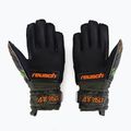 Guanti da portiere per bambini Reusch Attrakt Silver verde deserto/arancio shocking/nero 2