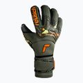 Guanto da portiere Reusch Attrakt Duo Ortho-Tec verde deserto/arancio shocking/nero 4