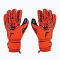 Guanto da portiere Reusch Attrakt Gold Roll Finger rosso brillante/blu futuro/nero