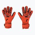 Guanti da portiere per bambini Reusch Attrakt Grip Evolution Finger Support rosso brillante/blu futuro
