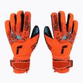 Guanti da portiere per bambini Reusch Attrakt Fusion Guardian rosso brillante/blu futuro/nero