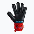 Guanti da portiere per bambini Reusch Attrakt Silver Roll Finger rosso brillante/blu futuro/nero 5