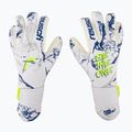 Guanti da portiere Reusch Pure Contact Gold X bianco/blu scuro