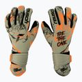 Guanti da portiere Reusch Pure Contact Gold verde squalo/arancio shocking