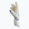 Guanti da portiere Reusch Pure Contact bianco argento/blu scuro 7