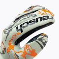 Guanti da portiere per bambini Reusch Pure Contact Fusion verde squalo/arancione shocking 3