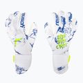 Guanti da portiere per bambini Reusch Pure Contact argento bianco/blu scuro