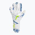 Guanti da portiere per bambini Reusch Pure Contact argento bianco/blu scuro 5