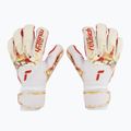 Guanti da portiere Reusch Attrakt Gold X GluePrint bianco/oro/rosso fuoco