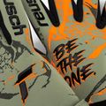 Guanti da portiere per bambini Reusch Pure Contact Gold verde squalo/arancio shocking 4