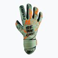 Guanti da portiere per bambini Reusch Pure Contact Gold verde squalo/arancio shocking 5
