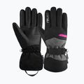 Guanto da sci da donna Reusch Helena R-TEX XT nero/nero melange/rosa glo 5