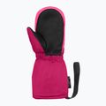 Guanti da sci Reusch per bambini Tom Mitten fucsia viola/rosa kockout 3