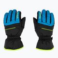 Guanto da sci per bambini Reusch Alan nero/blu brillante/giallo sicurezza 3