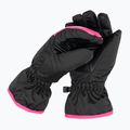 Guanti da sci Reusch per bambini Alan nero/rosa glo