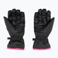 Guanti da sci Reusch per bambini Alan nero/rosa glo 2
