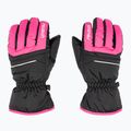 Guanti da sci Reusch per bambini Alan nero/rosa glo 3