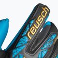 Guanto da portiere Reusch Attrakt Aqua Finger Support nero/oro/acqua 5