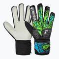 Reusch Attrakt Starter Solid Junior guanti da portiere per bambini nero/fluo lime/aqua