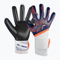 Guanti da portiere Reusch Pure Contact Gold premium blu/arancio elettrico/nero
