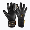 Guanti da portiere per bambini Reusch Pure Contact Infinity Junior nero/oro/nero