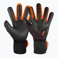 Guanto da portiere Reusch Attrakt Gold X Airvent nero/arancio shocking