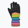 Guanto da sci Reusch Alan Junior per bambini linee nere/multicolori 2