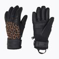 Guanto da sci da donna Reusch Beatrix R-Tex XT nero/marrone leopardato