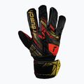 Guanti da portiere Reusch Attrakt Solid nero/oro/rosso fuoco 2