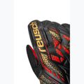 Guanti da portiere Reusch Attrakt Solid nero/oro/rosso fuoco 5