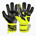 Guanti da portiere per bambini Reusch Attrakt Freegel Silver Junior di sicurezza giallo/argento/nero