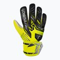 Guanti da portiere per bambini Reusch Attrakt Solid Junior di sicurezza giallo/argento 2