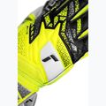 Guanti da portiere per bambini Reusch Attrakt Grip Junior di sicurezza giallo/argento 5
