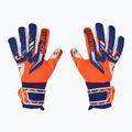 Guanti da portiere per bambini Reusch Attrakt Freegel Gold NC Junior arancio/blu 2