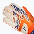 Guanti da portiere per bambini Reusch Attrakt Solid Junior arancio shocking/blu energia 4