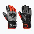 Guanti da sci per bambini Reusch Worldcup Warrior GS black/silver/fluo red