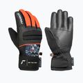 Guanti da sci per bambini Reusch Warrior R-Tex XT Junior black/silver/fluorescent red
