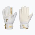 Guanti da portiere per bambini Reusch Attrakt AB1 Solid Junior white/gold