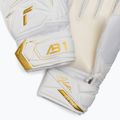Guanti da portiere per bambini Reusch Attrakt AB1 Solid Junior white/gold 5