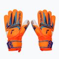 Guanti da portiere per bambini Reusch Attrakt Grip Junior shocking orange/blue 2