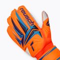 Guanti da portiere per bambini Reusch Attrakt Advance Junior shocking orange/blue 4