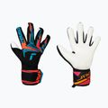 Guanti da portiere Reusch Attrakt Freegel Advance black/aqua blue/shocking orange
